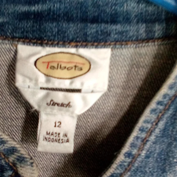 Talbots jean jacket size 12 jean jacket - Picture 2 of 13